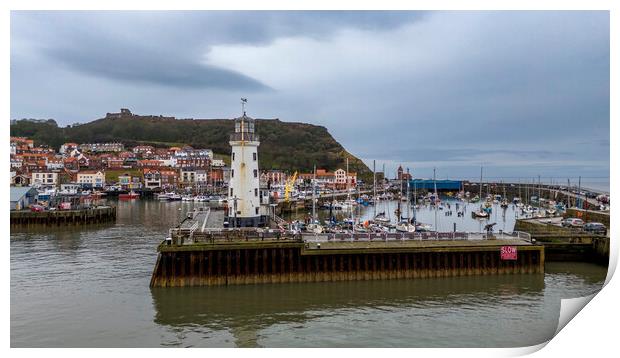 Scarborough Lighthouse Print by Steve Smith