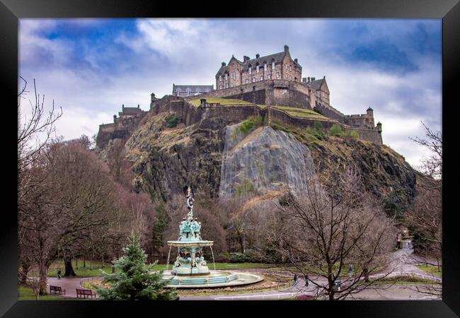 Edinburgh Castle Framed Print by Apollo Aerial Photography