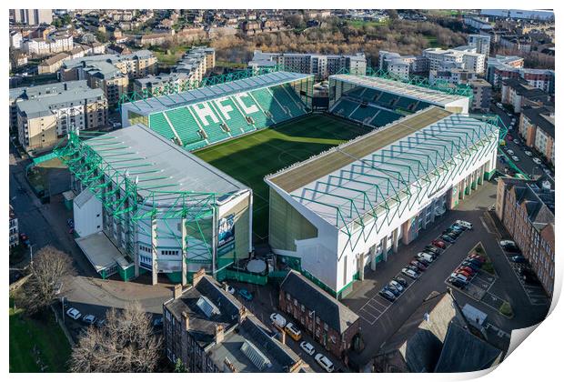 Easter Road Print by Apollo Aerial Photography