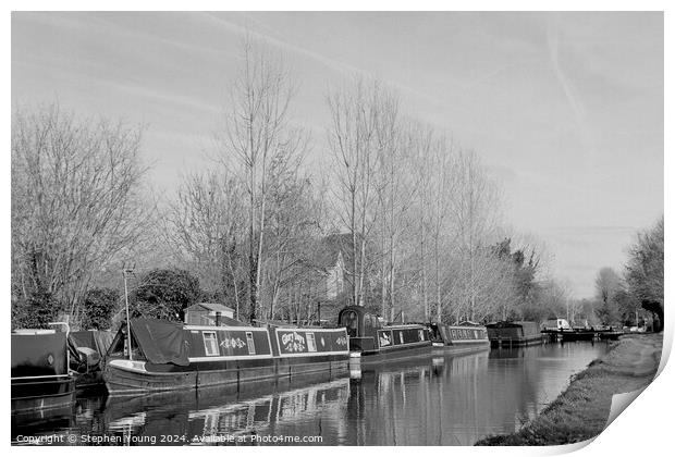 Aldermaston Wharf and The Kennet and Avon Canal in Print by Stephen Young