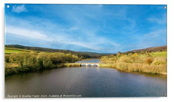 Lindley Wood Reservoir, North Yorkshire Acrylic by Bradley Taylor