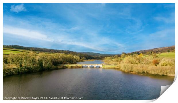 Lindley Wood Reservoir, North Yorkshire Print by Bradley Taylor