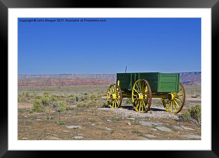 Wagon. Framed Mounted Print by John Morgan