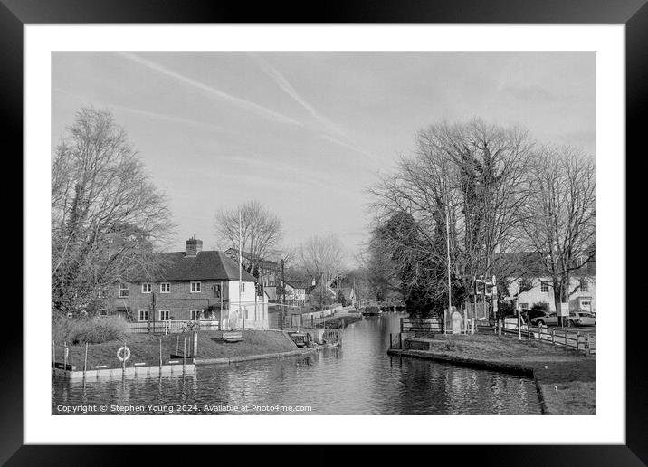 Aldermaston Wharf Framed Mounted Print by Stephen Young