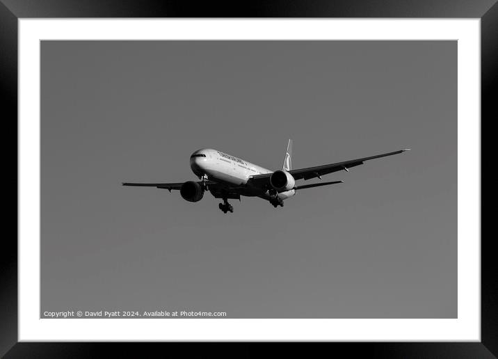 Turkish Airlines Boeing 777-36N     Framed Mounted Print by David Pyatt