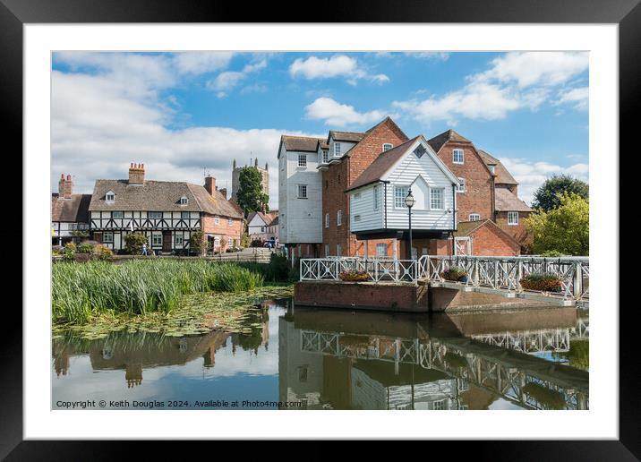Abbey Mill, Tewkesbury Framed Mounted Print by Keith Douglas