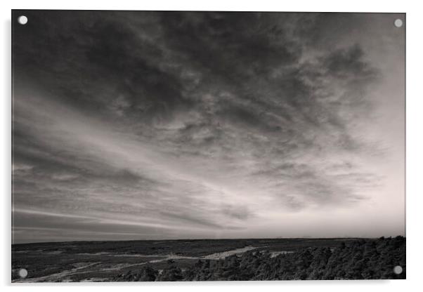 Dramatic Clouds over Ogden Moor Acrylic by Glen Allen