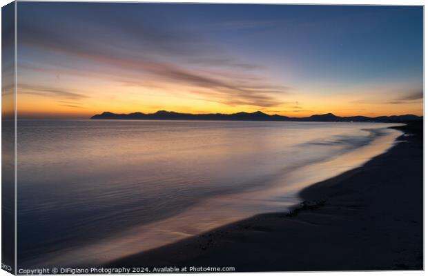 Playa del Muro Sunrise Canvas Print by DiFigiano Photography