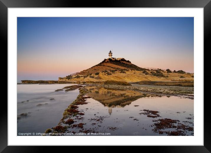 Cabo de la Huerta Lighthouse Framed Mounted Print by DiFigiano Photography