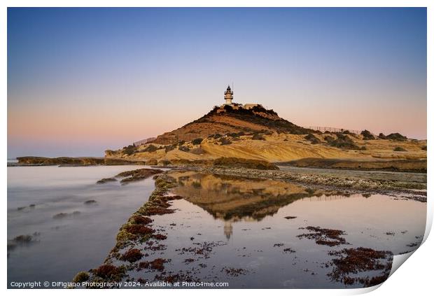 Cabo de la Huerta Lighthouse Print by DiFigiano Photography