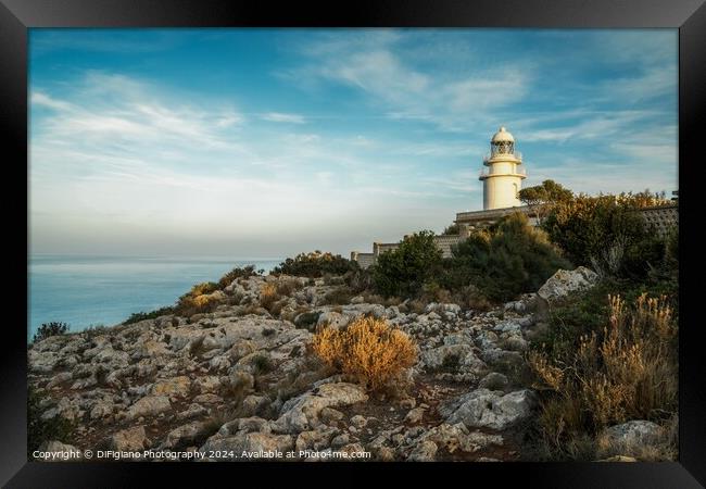 Cap de Sant Antoni Lighthouse Framed Print by DiFigiano Photography