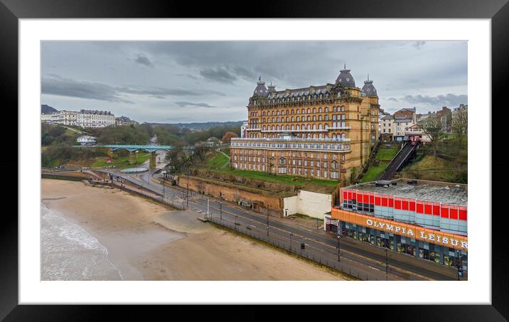 Scarborough Grand Hotel Framed Mounted Print by Steve Smith