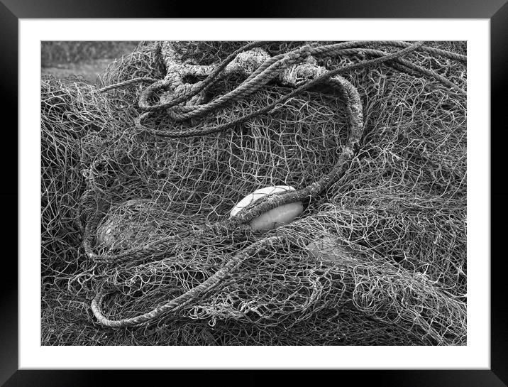 Fishing Nets Framed Mounted Print by Alex Fukuda