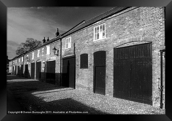 Ferry Lane Stables Norwich Cathedral Framed Print by Darren Burroughs