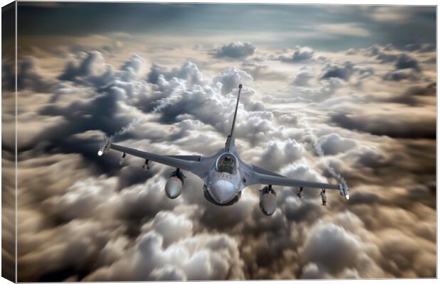 F16 Fighting Falcon Canvas Print by J Biggadike