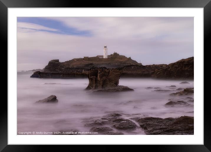 Ethereal Godrevy Framed Mounted Print by Andy Durnin
