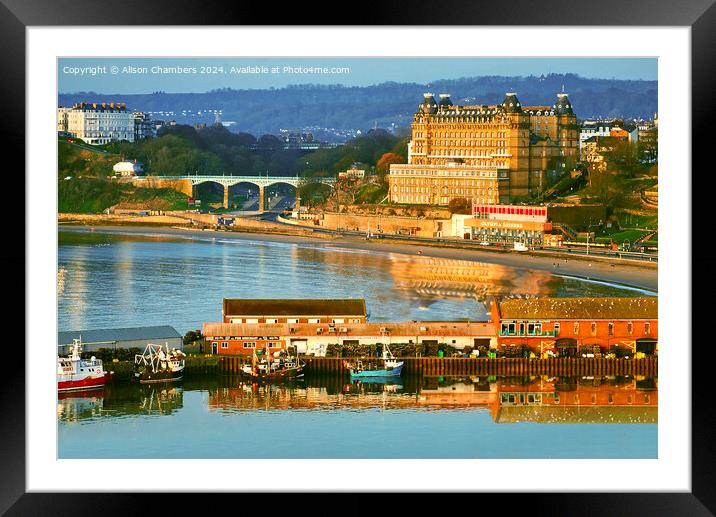 Scarborough View Framed Mounted Print by Alison Chambers