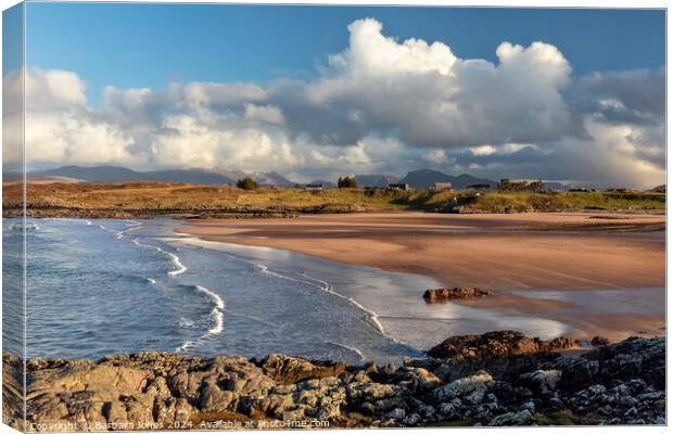 Firemore Beach, Sunny Afternoon Wester Ross Scotla Canvas Print by Barbara Jones