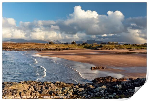 Firemore Beach, Sunny Afternoon Wester Ross Scotla Print by Barbara Jones