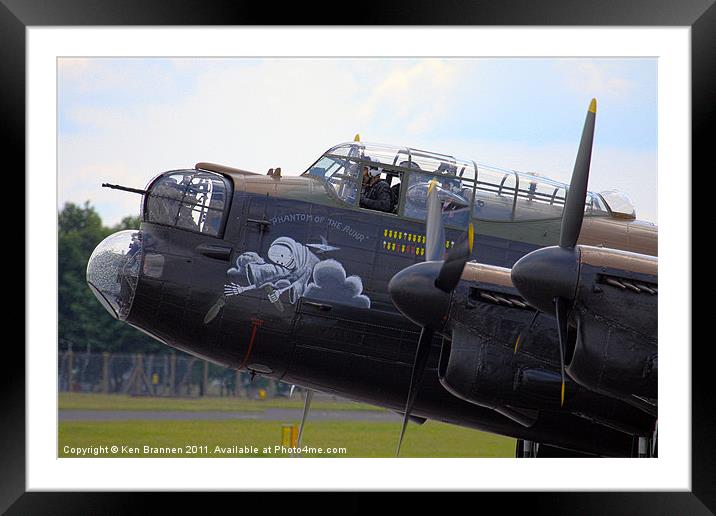 Lancaster Phantom of The Ruhr Framed Mounted Print by Oxon Images