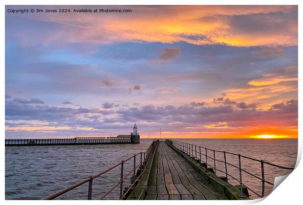 January sunrise at the mouth of the River Blyth  Print by Jim Jones