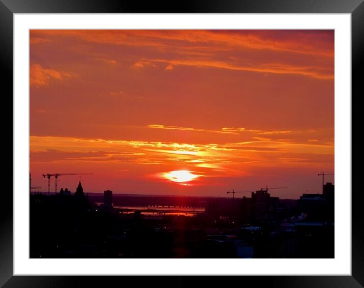 Ottawa Sunset Framed Mounted Print by Stephanie Moore
