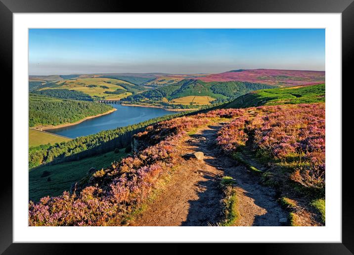 Ladybower View, Derbyshire, Peak District Framed Mounted Print by Darren Galpin