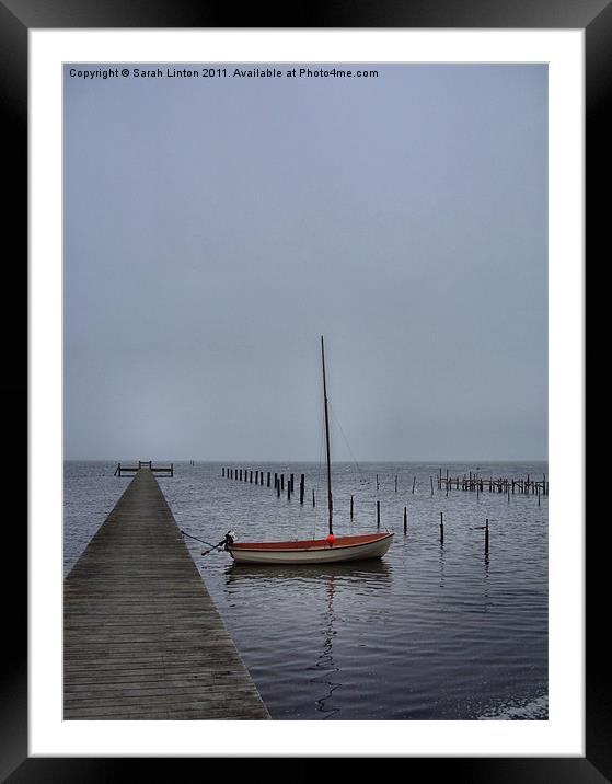 Lonely at the Jetty Framed Mounted Print by Sarah Osterman