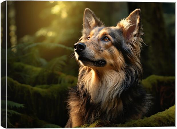 German Shepherd Dog Canvas Print by K9 Art