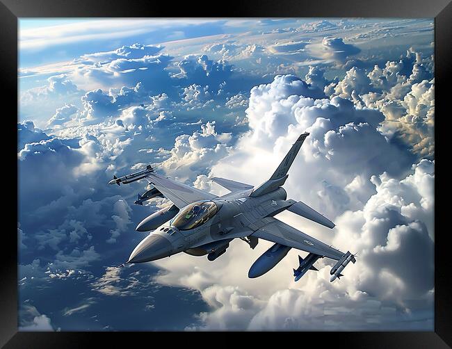 F-16 Fighting Falcon Framed Print by Airborne Images