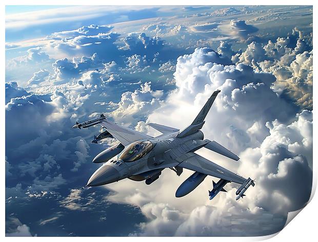 F-16 Fighting Falcon Print by Airborne Images