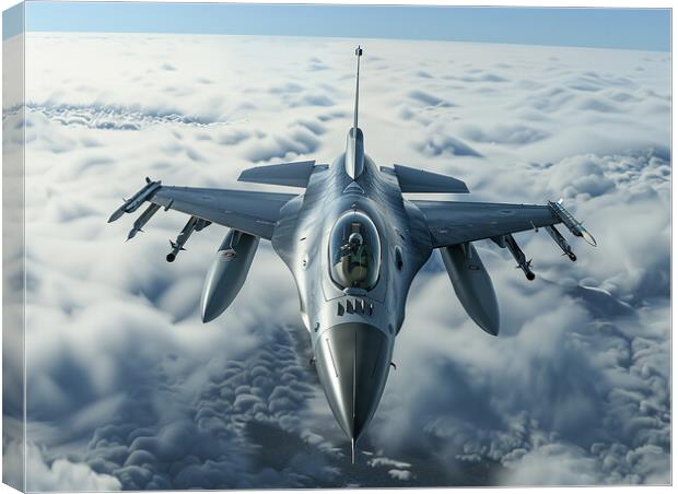 F-16 Fighting Falcon Canvas Print by Airborne Images