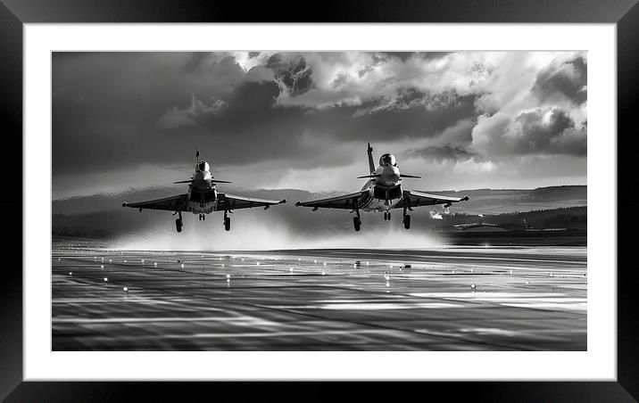 Eurofighter Typhoon Duo Framed Mounted Print by Airborne Images