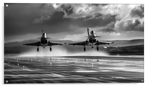 Eurofighter Typhoon Duo Acrylic by Airborne Images