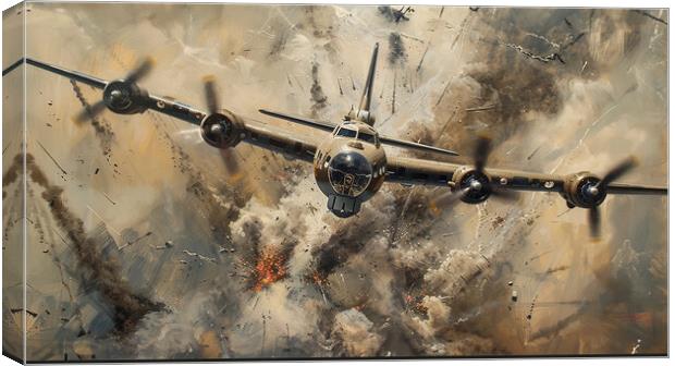 Boeing B-17 Flying Fortress Canvas Print by Airborne Images