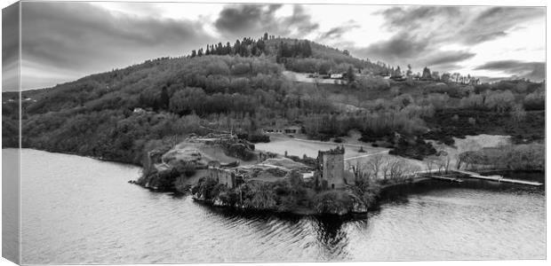 Urquhart Castle Canvas Print by Apollo Aerial Photography