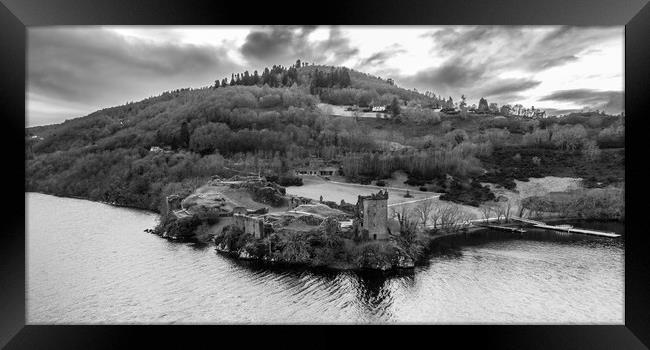 Urquhart Castle Framed Print by Apollo Aerial Photography