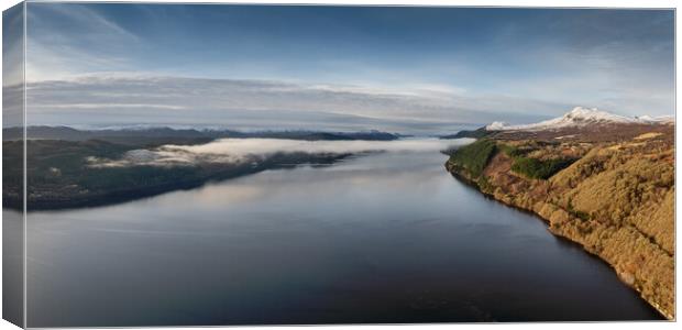 Loch Ness Morning Canvas Print by Apollo Aerial Photography