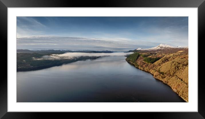 Loch Ness Morning Framed Mounted Print by Apollo Aerial Photography