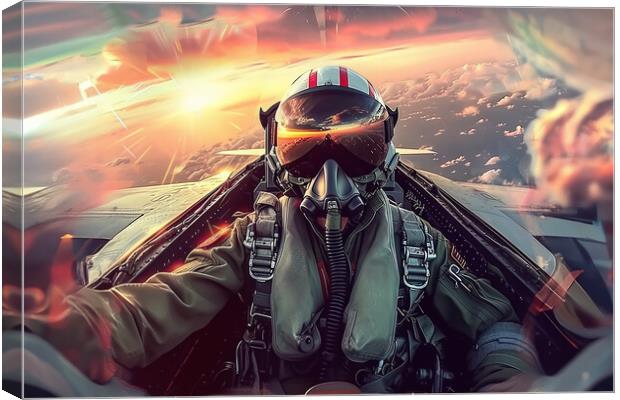 The Pilot Canvas Print by Picture Wizard