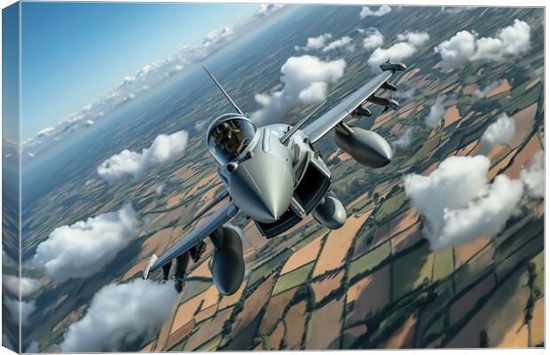 Eurofighter Plane Canvas Print by Picture Wizard