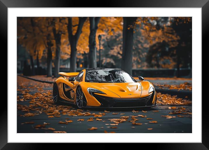 McLaren Supercar Framed Mounted Print by Picture Wizard