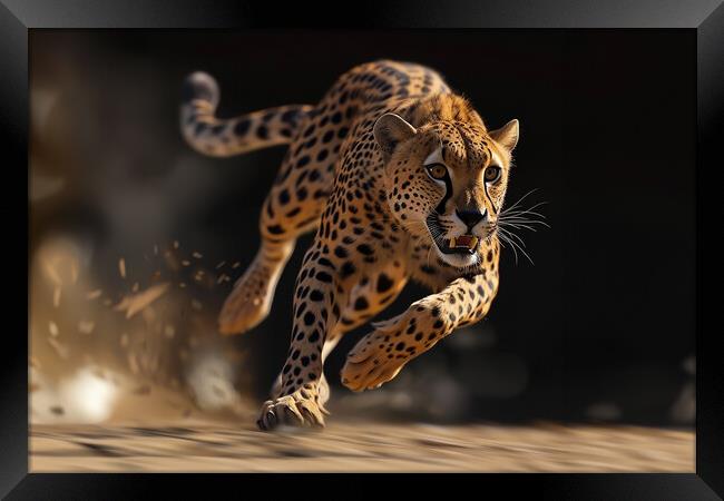 Cheetah Framed Print by Picture Wizard