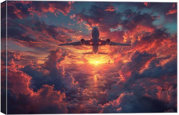 Airplane Take Off Canvas Print by Picture Wizard