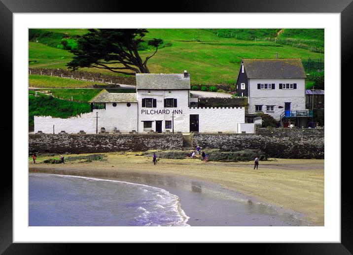 Pilchard Inn Framed Mounted Print by Bryan 4Pics