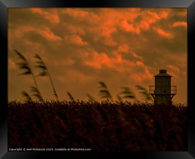 Cloudy skys  Framed Print by Neil McKenzie