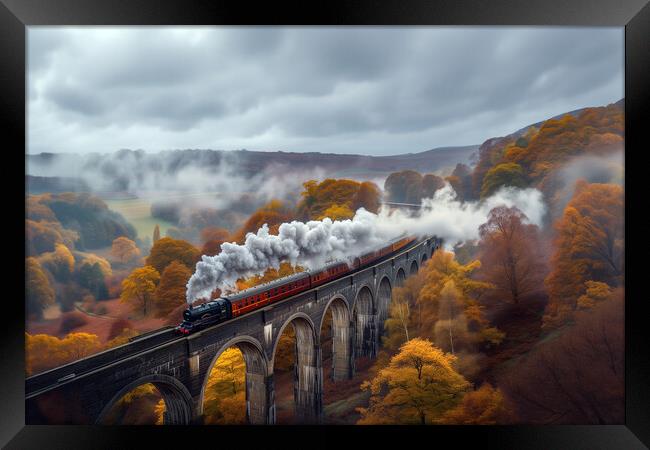 Steam Train Framed Print by Picture Wizard