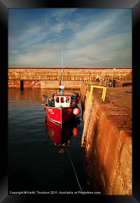 Dunbar Harbour Framed Print by Keith Thorburn EFIAP/b