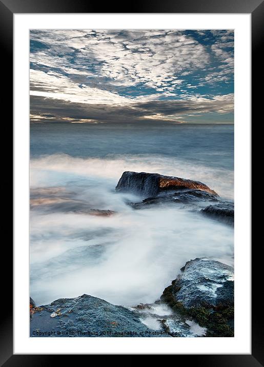 Smooth Coast Framed Mounted Print by Keith Thorburn EFIAP/b