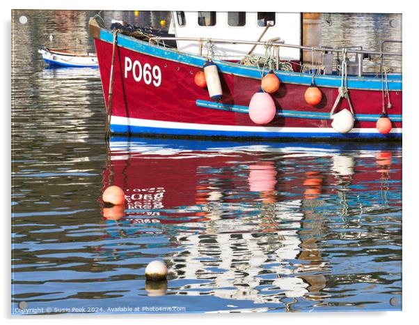 Harbour Reflections Acrylic by Susie Peek